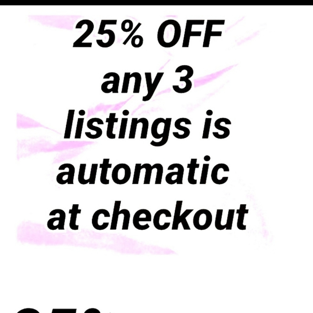 25% OFF any 3 Listings Bundle Bundle Everything Must Go